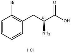 L-2-溴苯丙氨酸盐酸盐 结构式