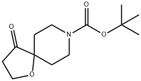 叔-丁基 4-氧亚基-1-氧杂-8-氮杂螺[4.5]癸烷-8-甲酸基酯 结构式