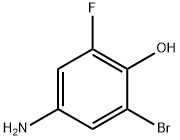 4-氨基-2-溴-6-氟苯酚 结构式