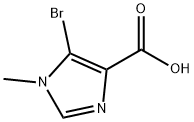 1H-IMIDAZOLE-4-CARBOXYLIC ACID, 5-BROMO-1-METHYL- 结构式