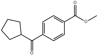 苯甲酸,4-(环戊基羰基)-,甲酯 结构式