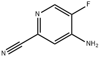 4-氨基-5-氟吡啶-2-甲腈 结构式