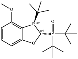 二叔丁基(3-(叔丁基)-4-甲氧基-2,3-二氢苯并[D][1,3]氧杂磷杂环己烷-2-基)氧化膦 结构式