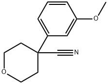 4-(3-甲氧基苯基)四氢-2H-吡喃-4-甲腈 结构式