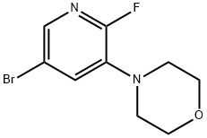 4-(5-bromo-2-fluoropyridin-3-yl)morpholine 结构式