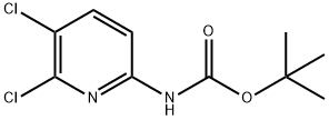 (5,6-二氯吡啶-2-基)氨基甲酸叔丁酯 结构式