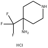 4-三氟甲基-哌啶-4-基胺二盐酸盐 结构式