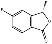 (S)-5-氟-3-甲基异苯并呋喃-3-酮 结构式