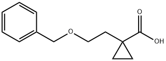1-[2-(BENZYLOXY)ETHYL]CYCLOPROPANE-1-CARBOXYLICACID 结构式