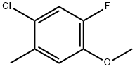 1-氯-5-氟-4-甲氧基-2-甲基苯 结构式