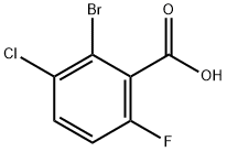 2-溴-3-氯-6-氟苯甲酸 结构式