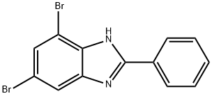 5,7-Dibromo-2-phenyl-1H-benzoimidazole 结构式