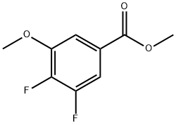 3,4-二氟-5-甲氧基苯甲酸甲酯 结构式