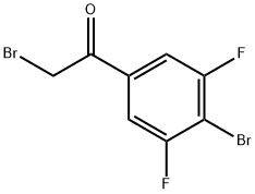 2,4'-二溴-3',5'-二氟苯乙酮 结构式