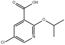 5-Chloro-2-(propan-2-yloxy)pyridine-3-carboxylic acid 结构式