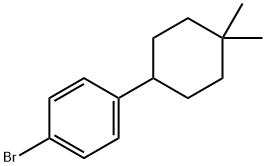 4-(4-溴苯基)-1,1-二甲基环己烷 结构式