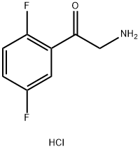 2-氨基-1-(2,5-二氟苯)乙酮盐酸盐 结构式