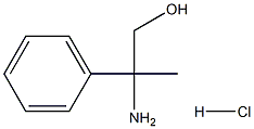 2-氨基-2-苯基-1-丙醇盐酸盐 结构式