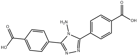 4,4'-(4-氨基-4H-1,2,4-三唑-3,5-二基)二苯甲酸 结构式