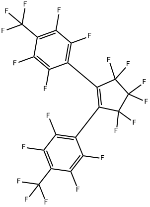 1,2-双[2,3,5,6-四氟-4-(三氟甲基)苯基]-3,3,4,4,5,5-六氟-1-环戊烯 结构式