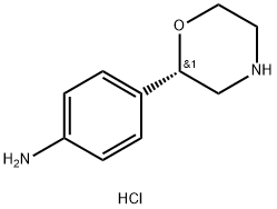 (S)-4-(吗啉-2-基)苯胺盐酸盐 结构式