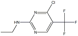 4-氯-N-乙基-5-(三氟甲基)嘧啶-2-胺 结构式