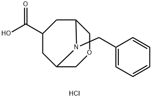 9-benzyl-3-oxa-9-azabicyclo[3.3.1]nonane-7-carboxylic acid hydrochloride 结构式