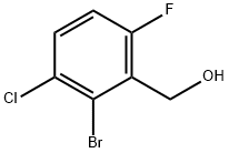 2-Bromo-3-chloro-6-fluorobenzyl alcohol 结构式