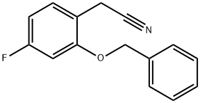 2-(2-(苄氧基)-4-氟苯基)乙腈 结构式