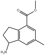 METHYL1-AMINO-6-METHYL-2,3-DIHYDRO-1H-INDENE-4-CARBOXYLATE 结构式