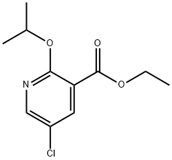 Ethyl 5-chloro-2-(propan-2-yloxy)pyridine-3-carboxylate 结构式