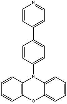 10-(4-(吡啶-4-基)苯基)-10H-吩恶嗪 结构式