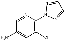 5-氯-6-(2H-1,2,3-三氮唑-2-基)吡啶-3-胺 结构式