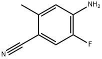 2-甲基-4-氨基-5-氟苯腈 结构式