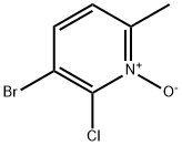 2-氯-3-溴-6-甲基吡啶氮氧化物 结构式