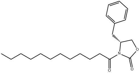 (4R)-4-benzyl-3-dodecanoyl-1,3-oxazolidin-2-one 结构式