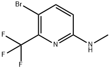 (5-Bromo-6-trifluoromethyl-pyridin-2-yl)-methyl-amine 结构式