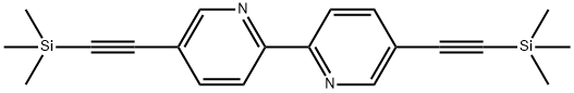 5,5'-双三甲基硅乙炔基-2,2'-联吡啶 结构式