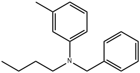 N-苄基-N-丁基-3-甲基苯胺 结构式