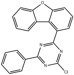 2-氯-4-(二苯并[b，d]呋喃-1-基)-6-苯基-1，3，5-三嗪 结构式