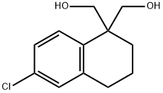 (6-氯-1,2,3,4-四氢萘-1,1-二基)二甲醇 结构式