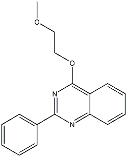 Quinazoline, 4-(2-methoxyethoxy)-2-phenyl- 结构式