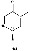 (S)-1,5-二甲基哌啶-2-酮盐酸盐 结构式