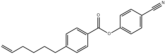 Benzoic acid, 4-(5-hexenyl)-, 4-cyanophenyl ester 结构式