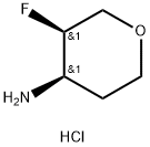 (3R,4R)-3-FLUOROOXAN-4-AMINE HCL 结构式