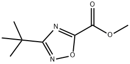 3-(叔丁基)-1,2,4-噁二唑-5-羧酸甲酯 结构式