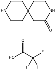 3,9-二氮杂螺[5.5]十一碳-2-酮2,2,2-三氟乙酸盐 结构式