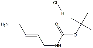 (4-氨基丁-2-烯-1-基)氨基甲酸叔丁酯盐酸盐 结构式