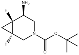 叔丁基 (1R,5R,6R)-5-氨基-3-氮杂双环[4.1.0]庚烷-3-羧酸酯 结构式