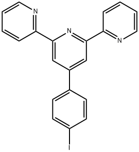 4'-(4-碘苯基)-2,2':6',2''-三联吡啶 结构式
